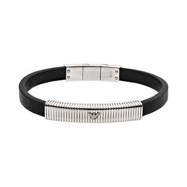 armani leather bracelet